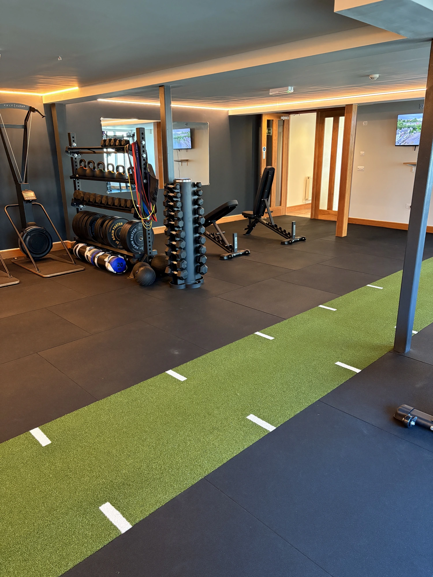 Kore Wellbeing gym floor with sprint track — Bowness-on-Windermere